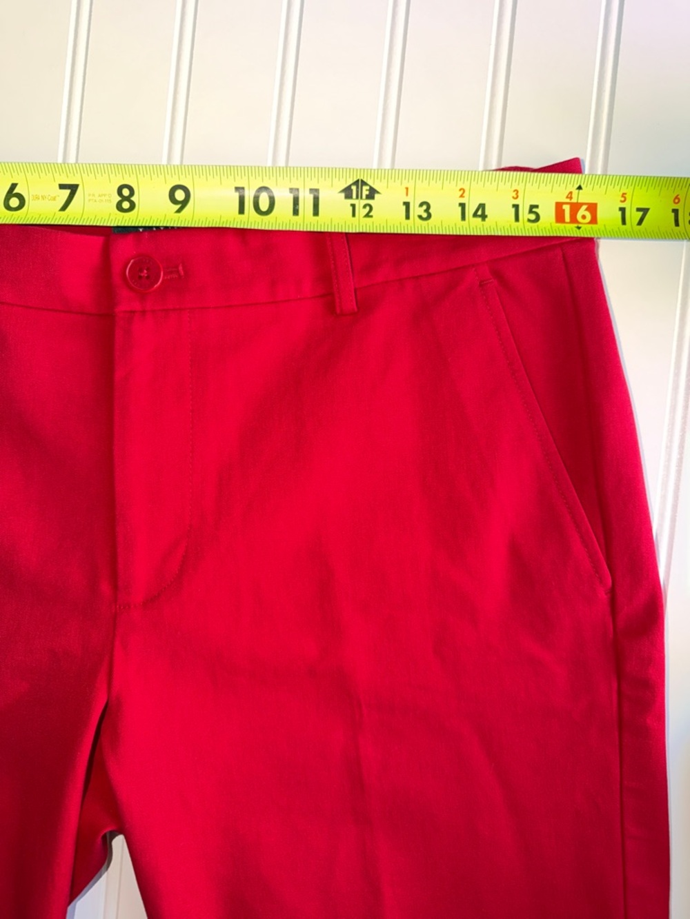 Lauren Ralph Lauren Red Tailored Bermuda Shorts - Picture 4 of 9
